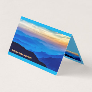 greeting card Sunrise is coming