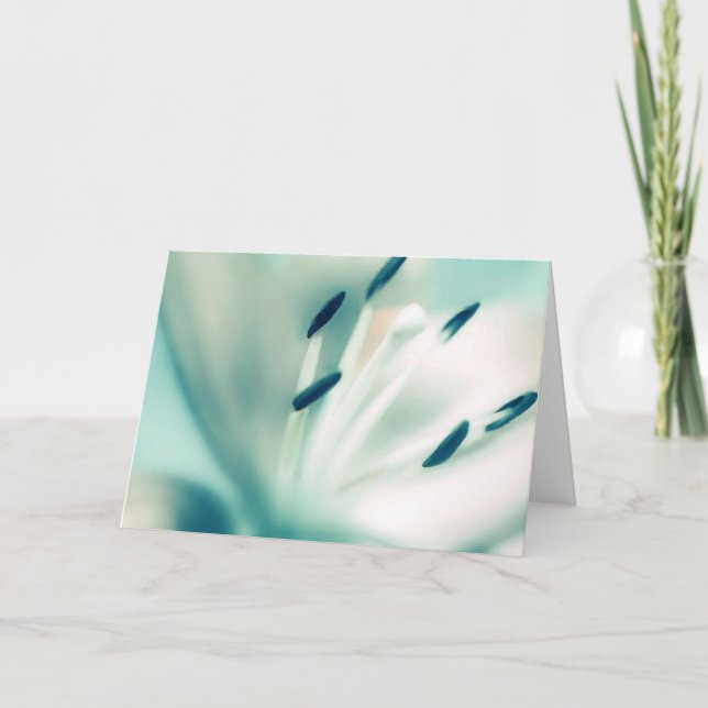 Greeting Card Template ~Patchouli Lily Flower (Front)