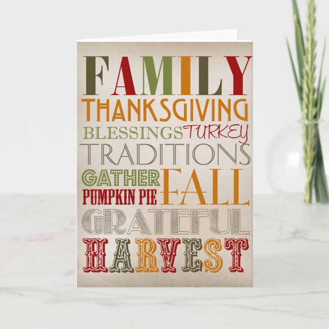 Greeting Card - Thanksgiving (Front)