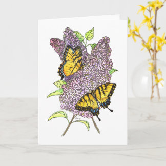 Greeting Card - Tiger Swallowtail Butterflies