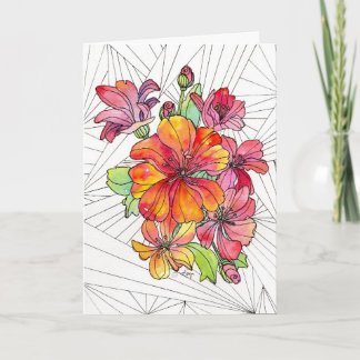 Greeting Card - Vivid Flowers