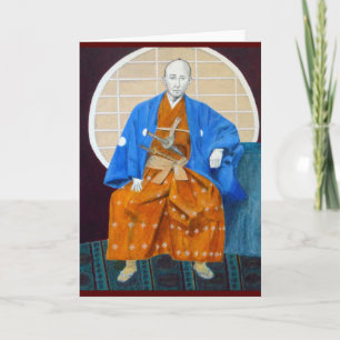 Greeting Card w/ Samurai Warrior. art