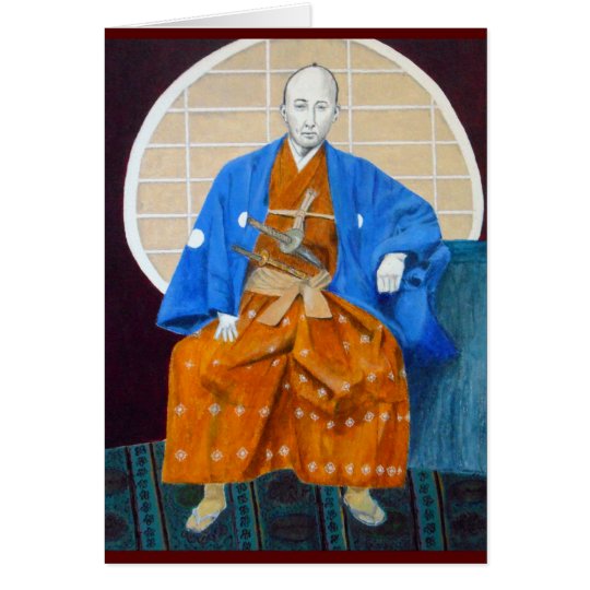 Greeting Card w/ Samurai Warrior orig. art