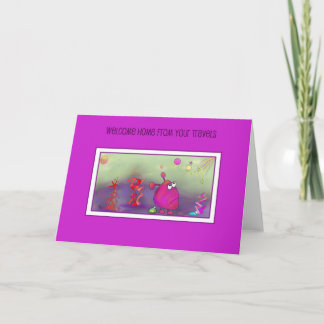 Greeting card - Welcome home from your travels