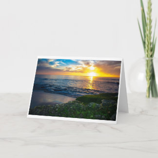Greeting Card - Windansea Sunset Outlook