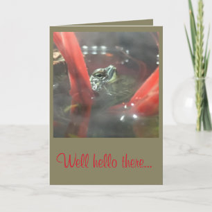 Greeting Card with a turtle on the front.