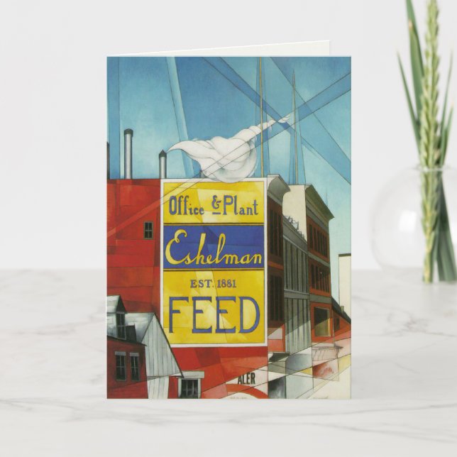 Greeting Card With Charles Demuth Painting (Front)