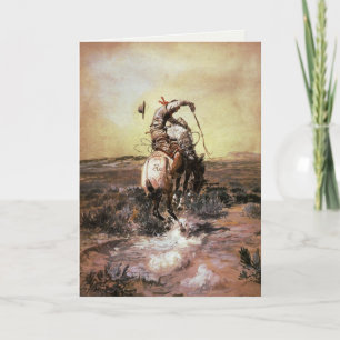 Greeting Card With Charles M. Russell Painting