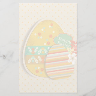 Greeting card with Easter egg symbol