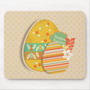 Greeting card with Easter egg symbol Mouse Mat