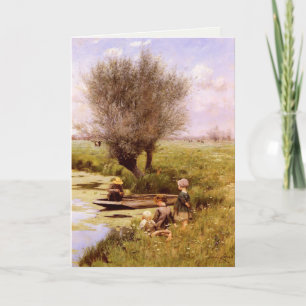 Greeting Card With Emile Claus Painting