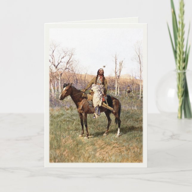 Greeting Card With Henry Farny Painting (Front)