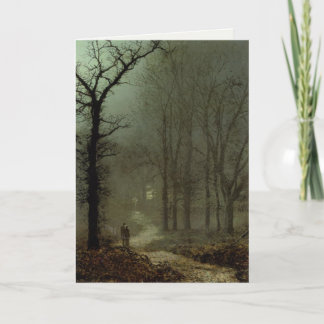Greeting Card With John Atkinson Grimshaw Painting