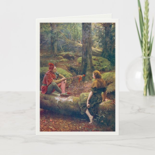 Greeting Card With John Collier Painting (Front)