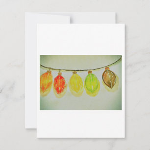 Greeting card with light.