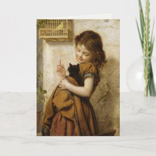 Greeting Card With Sophie G. Anderson Painting