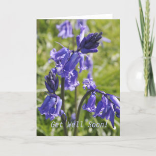 Greeting Card with Spanish Bluebells Design