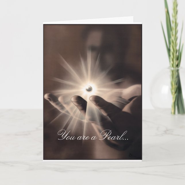 Greeting card: You are a pearl in Gods hand Card (Front)