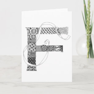 Greeting Card - Zenletter "F"