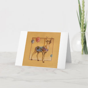 Greeting Cards - Carousel Reindeer or Elk