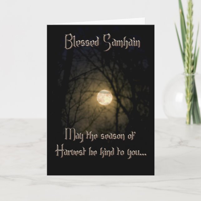 Greeting Cards: Samhain Blessings Card (Front)
