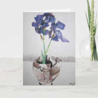 Greeting Cards with "Purple Iris" by Amber Larsen