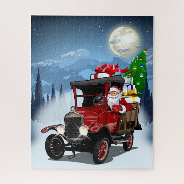 Greeting Christmas Card Jigsaw Puzzle (Vertical)