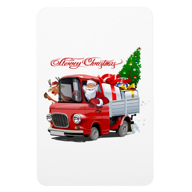 Greeting Christmas Card Magnet (Vertical)