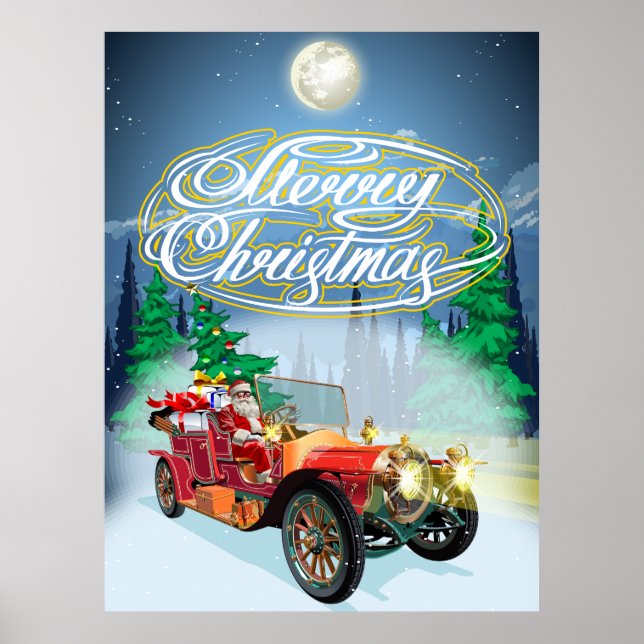 Greeting Christmas card Poster (Front)