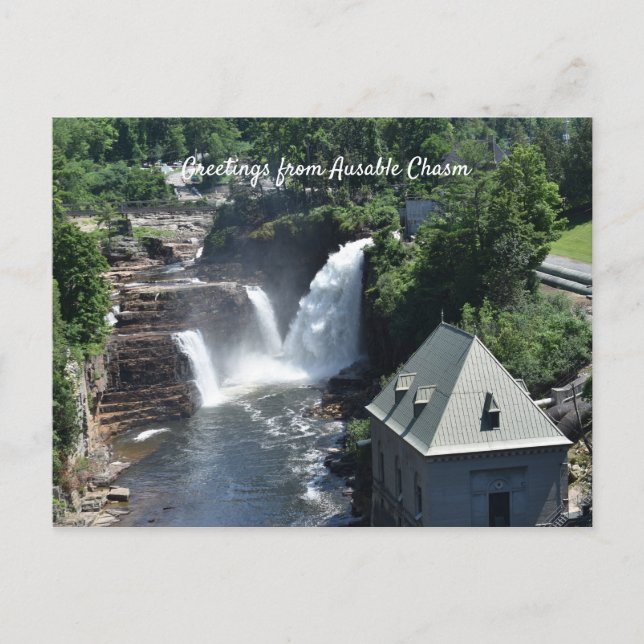 Greeting from Ausable Chasm Postcard (Front)