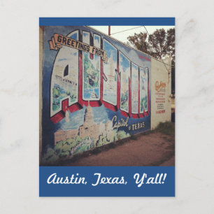 Greeting from Austin Texas Postcard