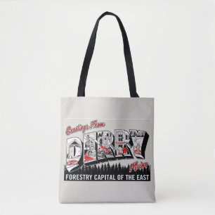 Greeting From Derry Maine Tote Bag