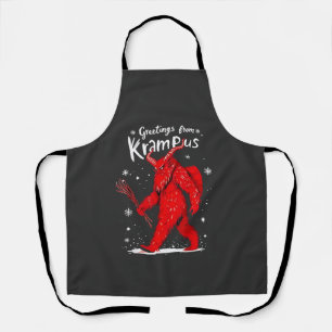 Greeting from Krampus Xmas Christmas Apron
