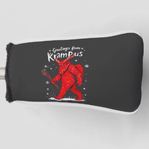 Greeting from Krampus Xmas Christmas  Golf Head Cover