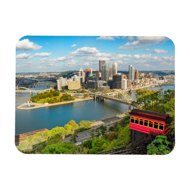 Greeting From Pittsburgh PA Holiday  Magnet (Horizontal)