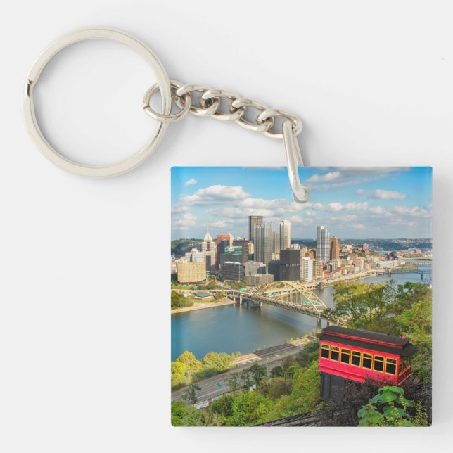Greeting From Pittsburgh PA  Key Ring (Front)