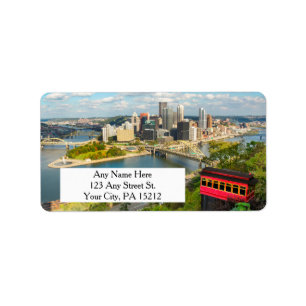 Greeting From Pittsburgh PA Label