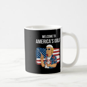 Greeting From The Gulf Beach Of America Patriotic  Coffee Mug