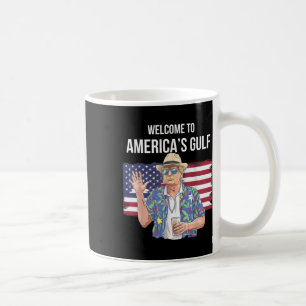 Greeting From The Gulf Beach Of America Patriotic Coffee Mug