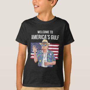 Greeting From The Gulf Beach Of America Patriotic T-Shirt