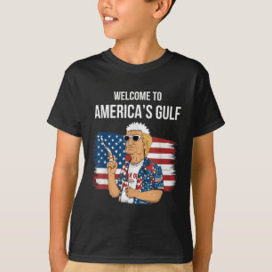 Greeting From The Gulf Beach Of America Patriotic T-Shirt