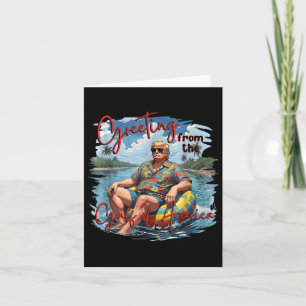 Greeting From The Gulf Of Usa America Trump Card