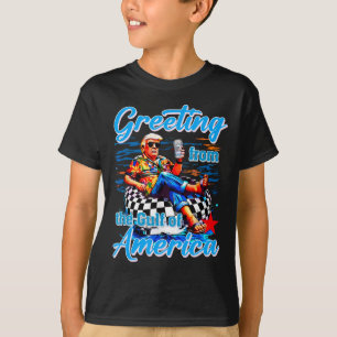 Greeting From The Gulf Of Usa America Trump Patrio T-Shirt