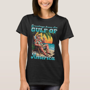 Greeting From The Patriotic Gulf Of Usa America T-Shirt