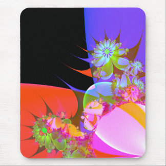 greeting of fractal flowers 2 mouse mat