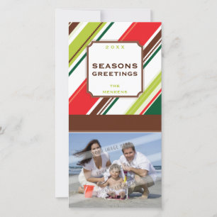 GREETING PHOTO CARD :: season striped P2