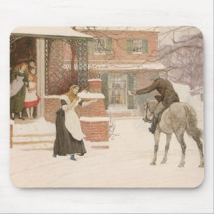 Greeting the Postman by Robert Walker Macbeth Mouse Mat