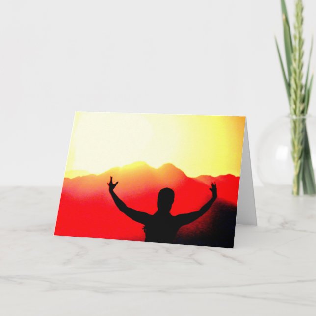 Greeting the Sunrise Card (Front)