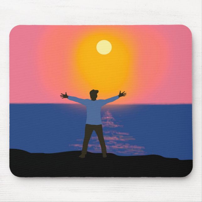 Greeting to the Sun   Mouse Mat (Front)