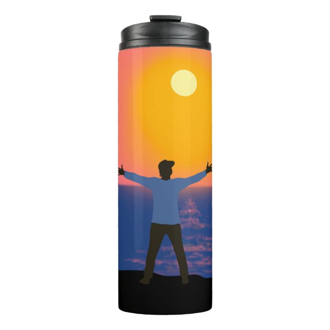 Greeting to the Sun   Thermal Tumbler (Front)